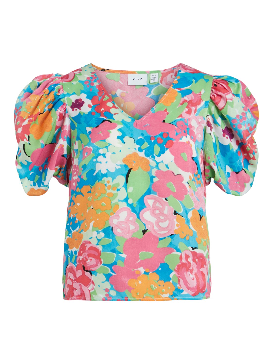 Vidolina V-Neck Top (Floral)