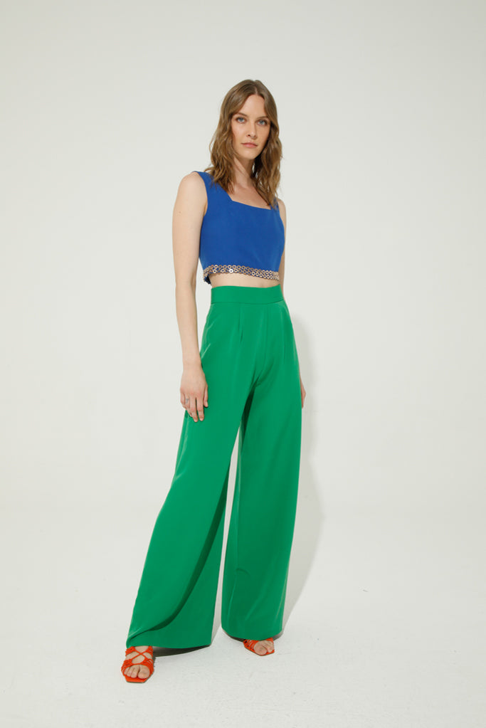 Cannes Palazzo Pants (Green)