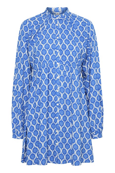 Sreena Mini Smock Dress (Turkish Sea)