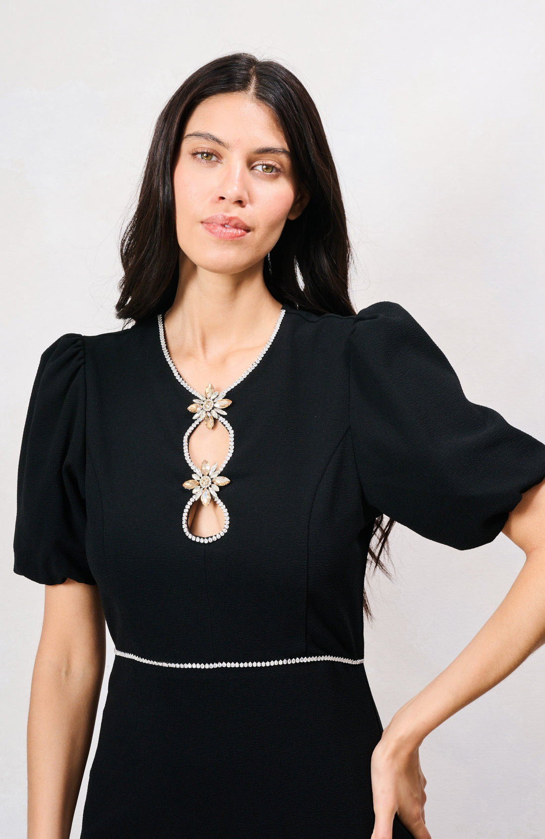 The Sutton Midi Dress (Black)