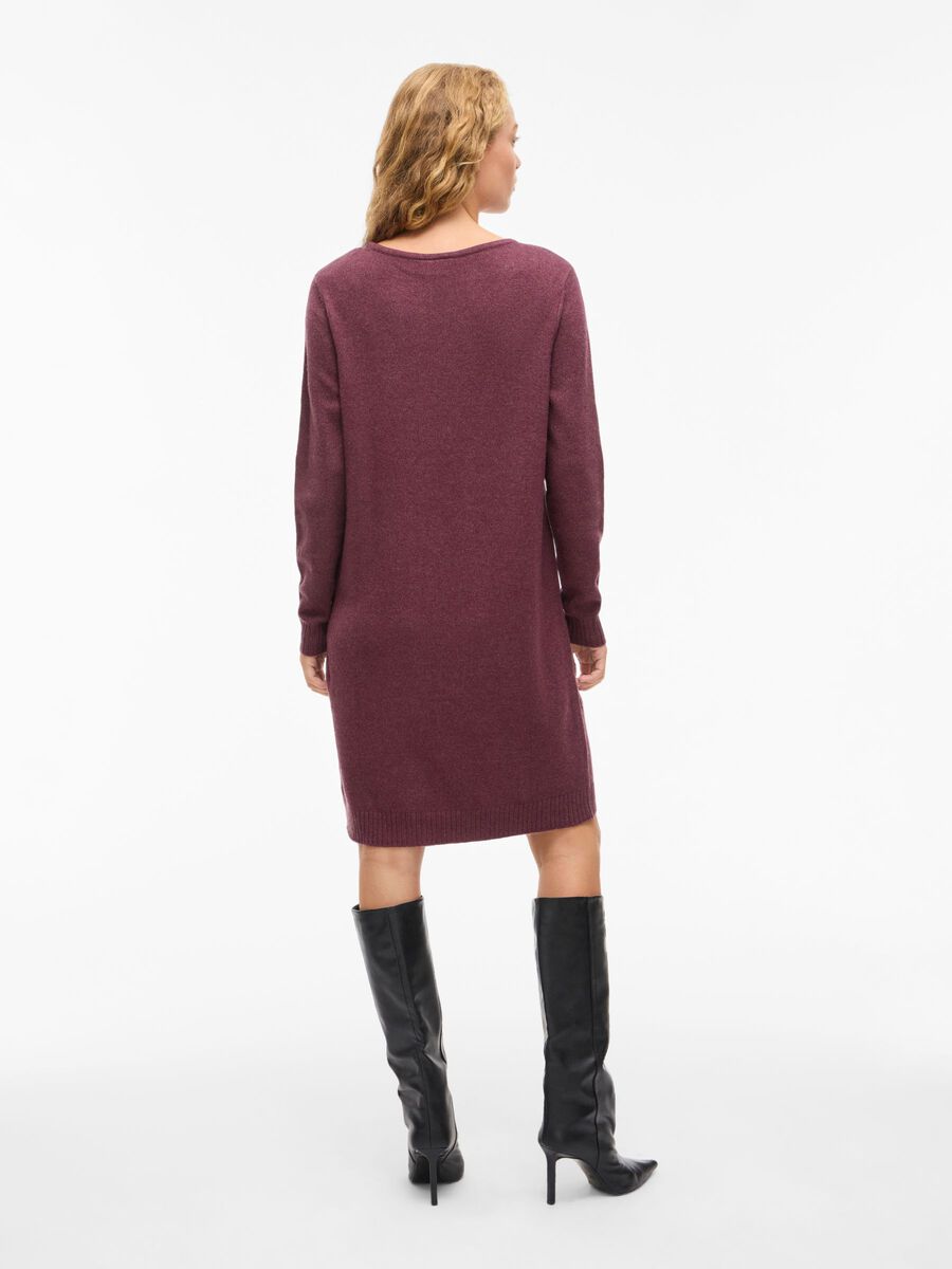Sienna Knit Dress (Fig/Dark Melanage)