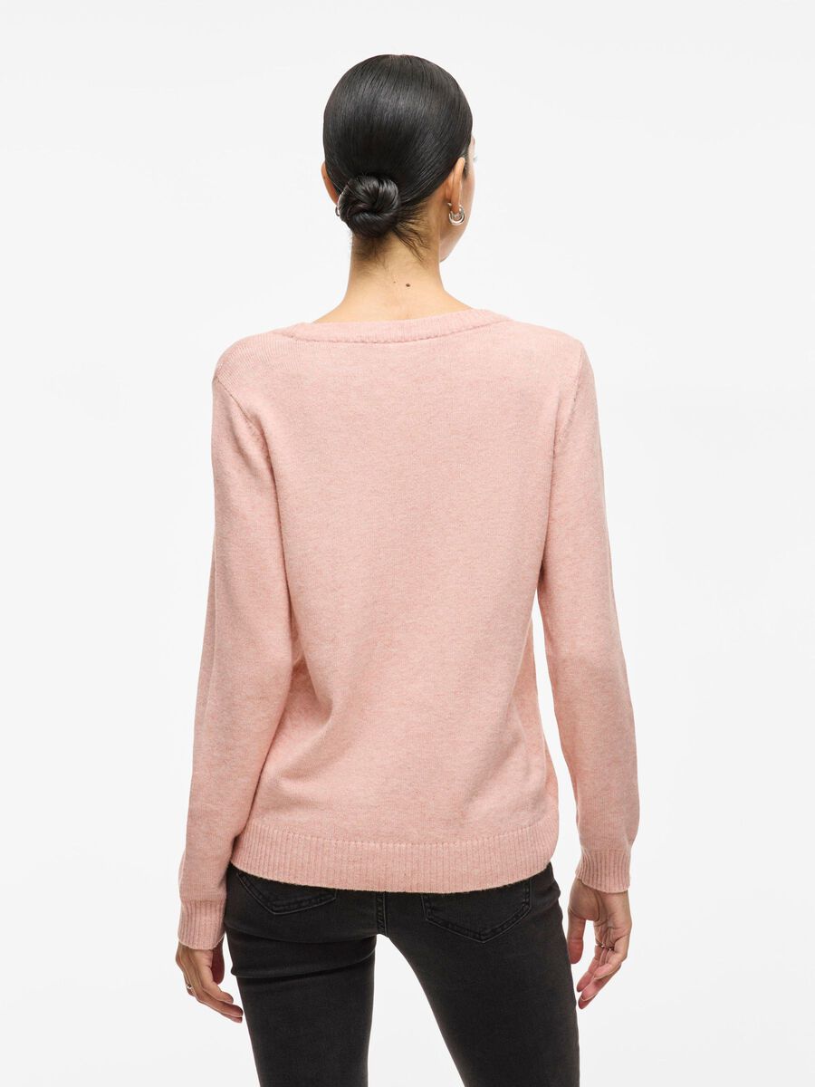 Floria Knitted Jumper (Misty Rose)