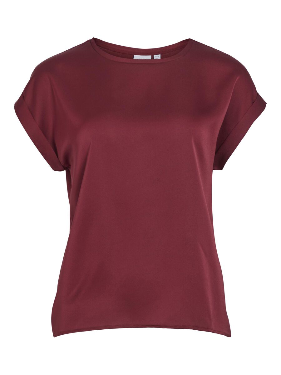 Elle Satin Top (Cabernet)