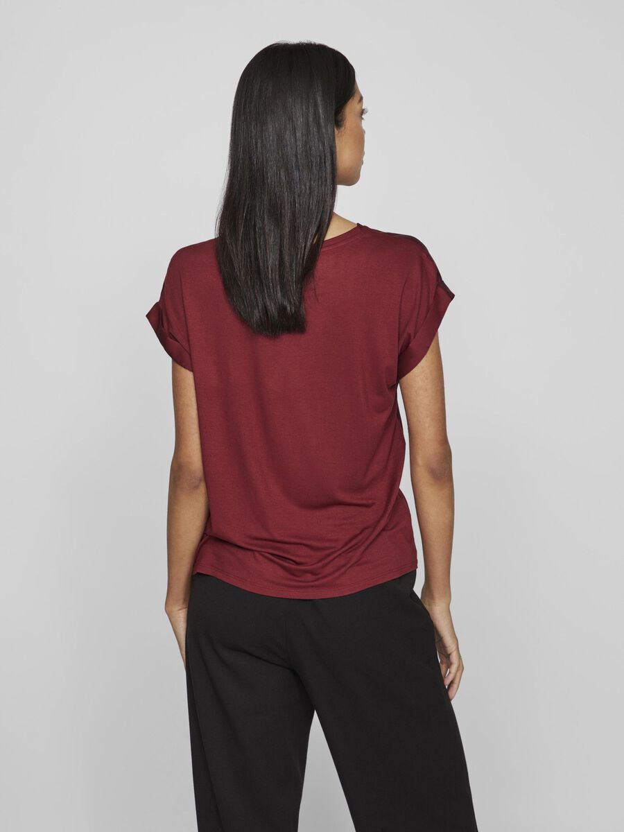 Elle Satin Top (Cabernet)