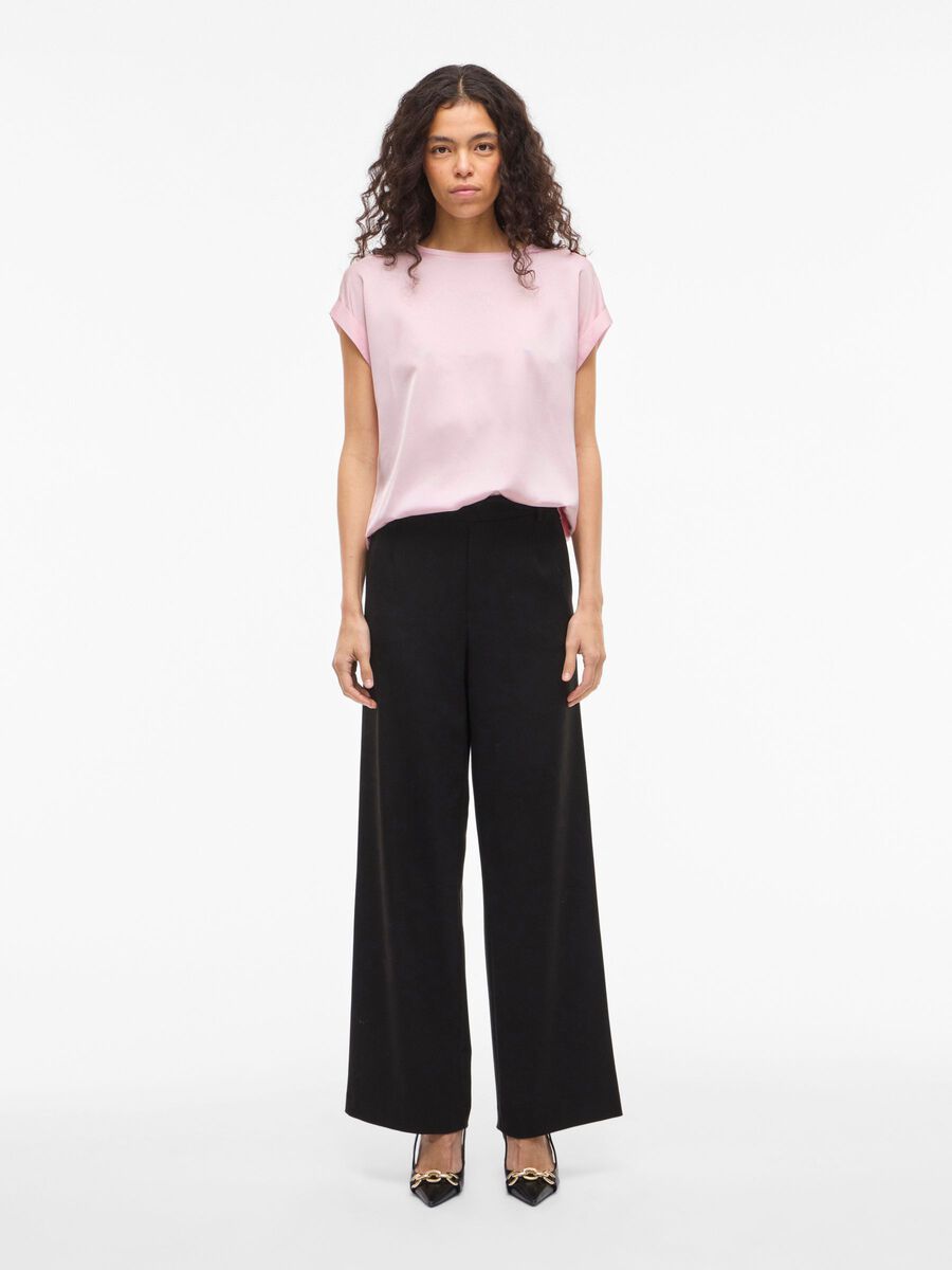 Elle Satin Top (Cherry Blossom)