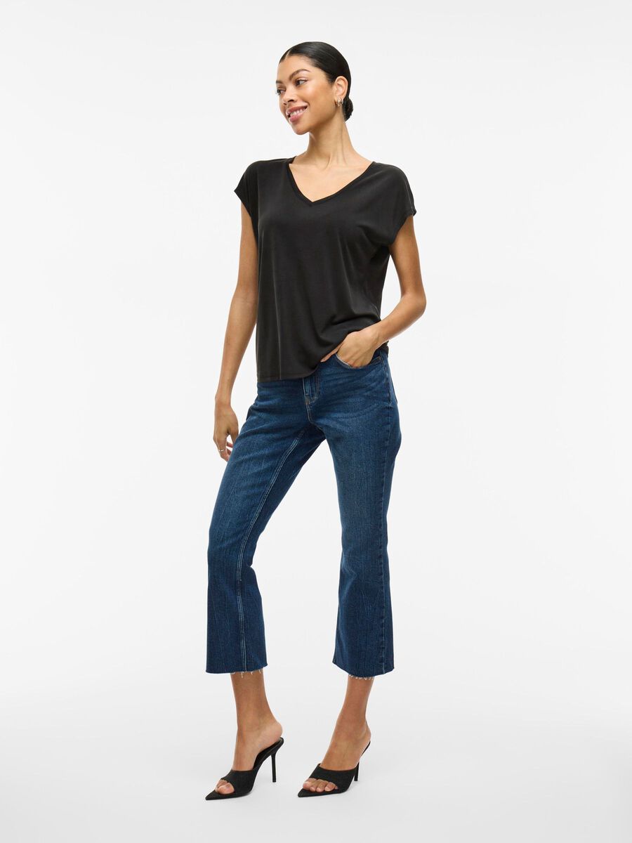 Bonnie V-Neck T-Shirt (Black)