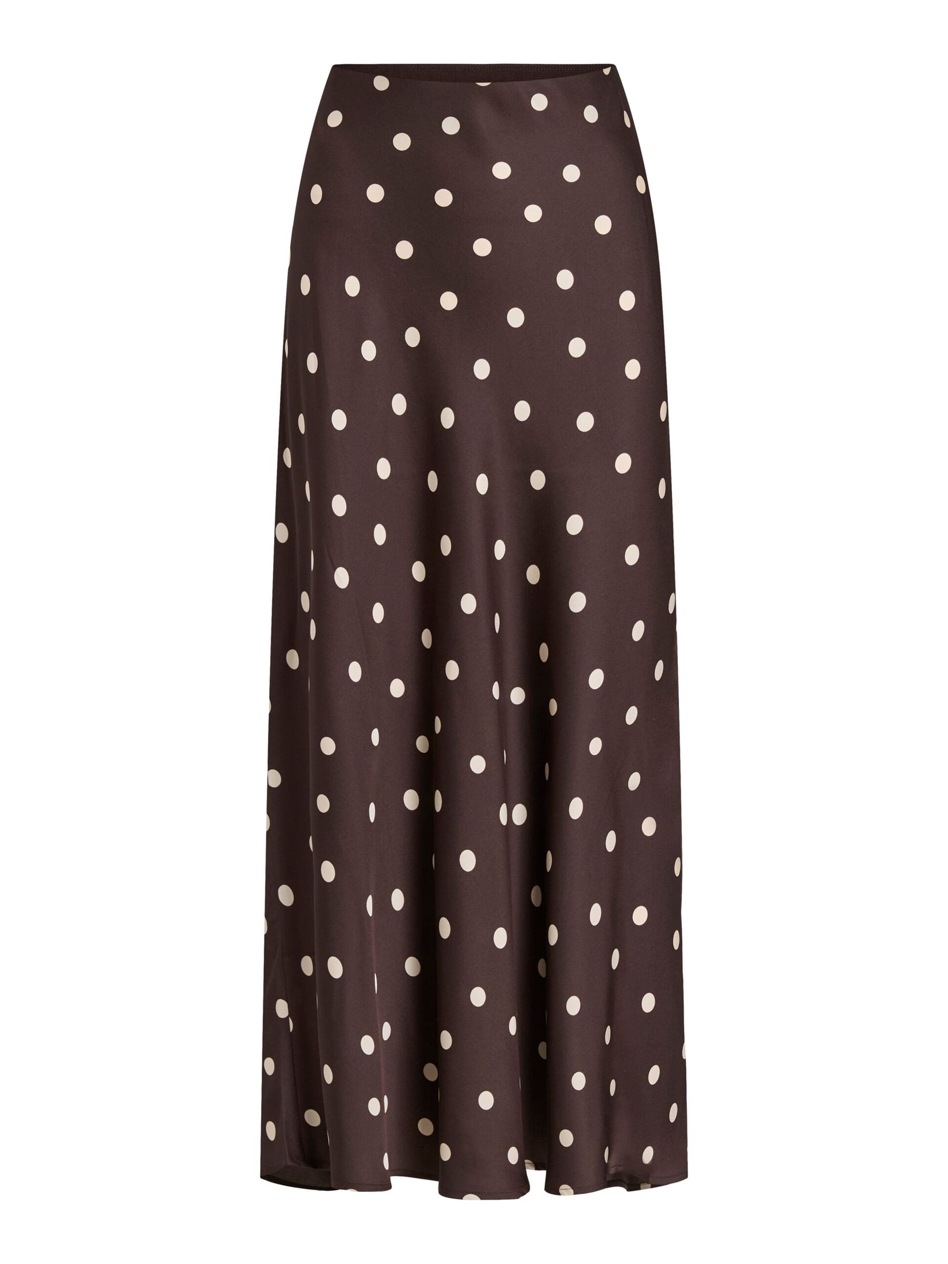 Vielette High Waisted Maxi Skirt (Sandshell/Coffee Bean)