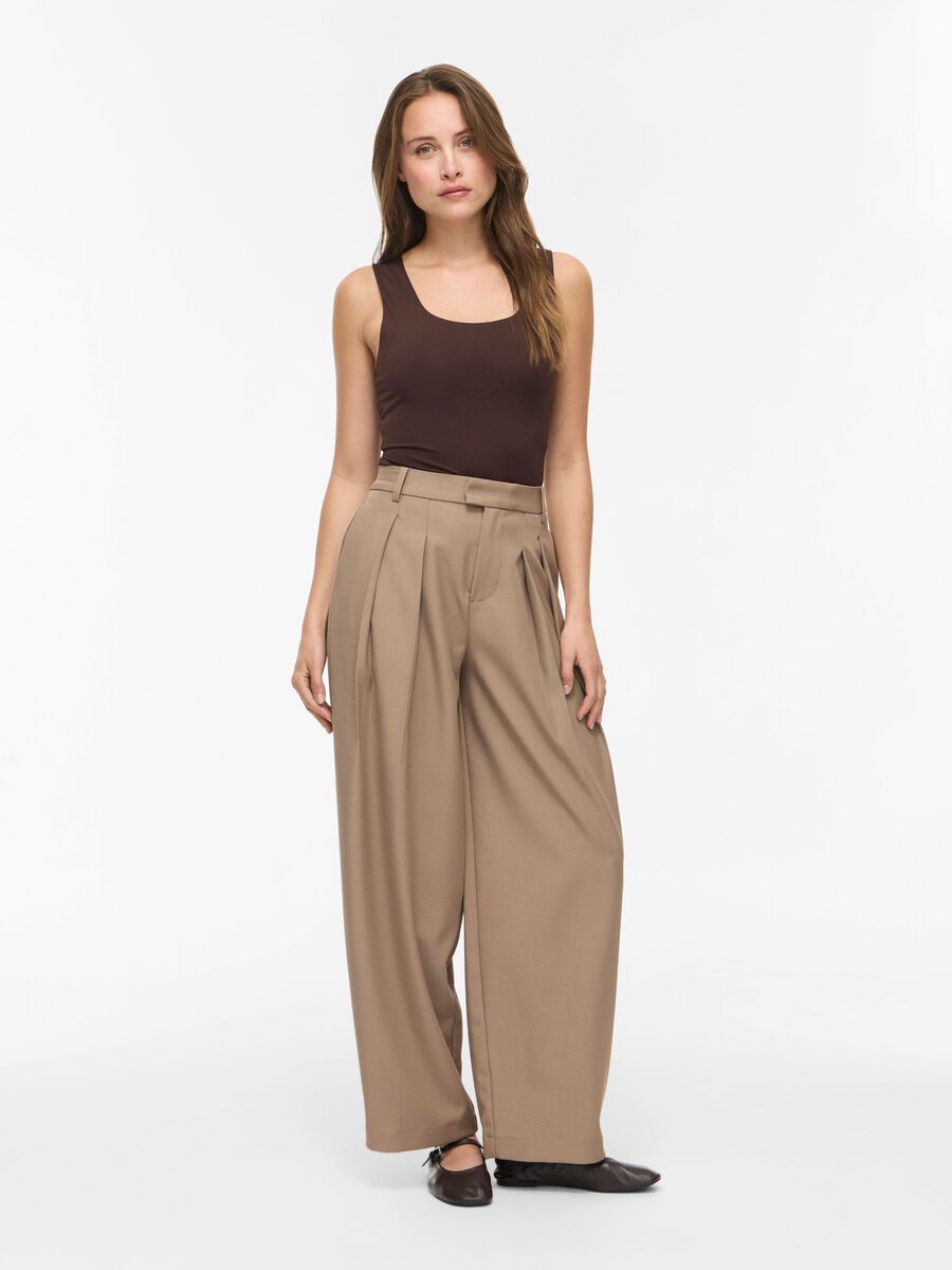 Kennza O-Neck Tank Top (Coffee Bean)