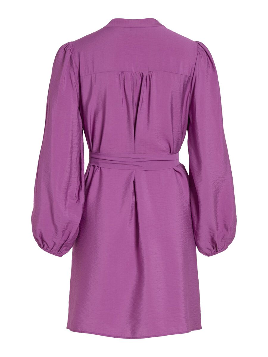 VANDY L/S SHORT DRESS (CATTLEYA ORCHID)