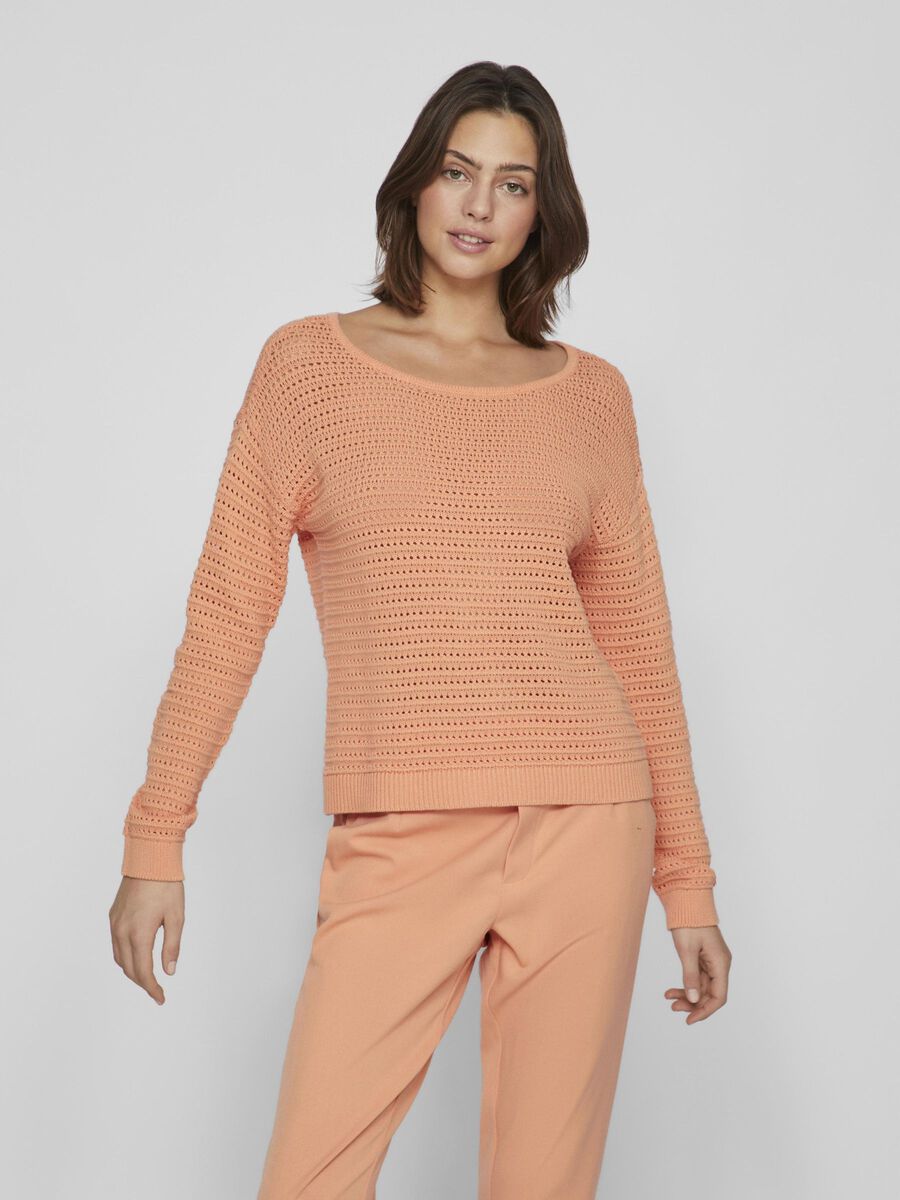 Bella Boatneck Jumper (Shell Coral) | Love Cherish | Jumper