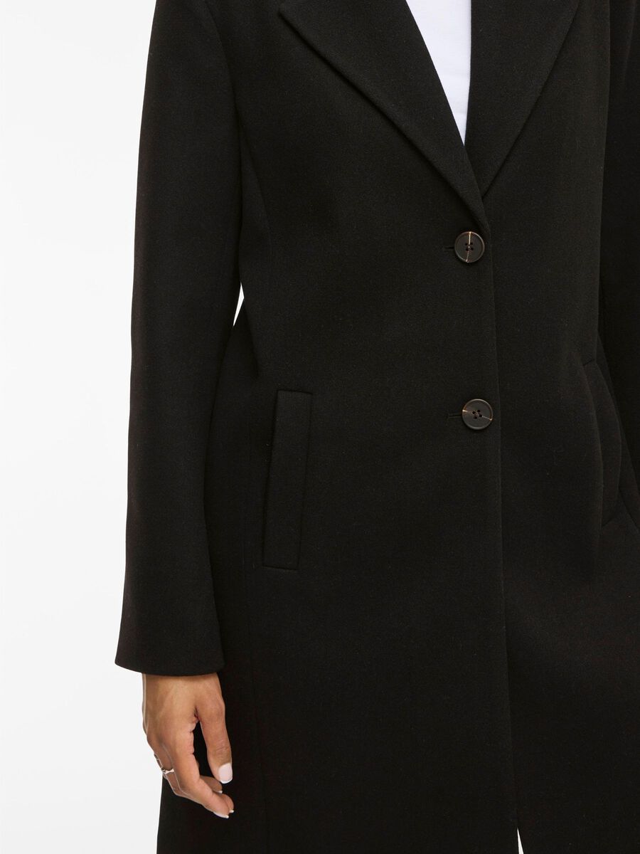 Claudia Button Coat (Black Beauty)