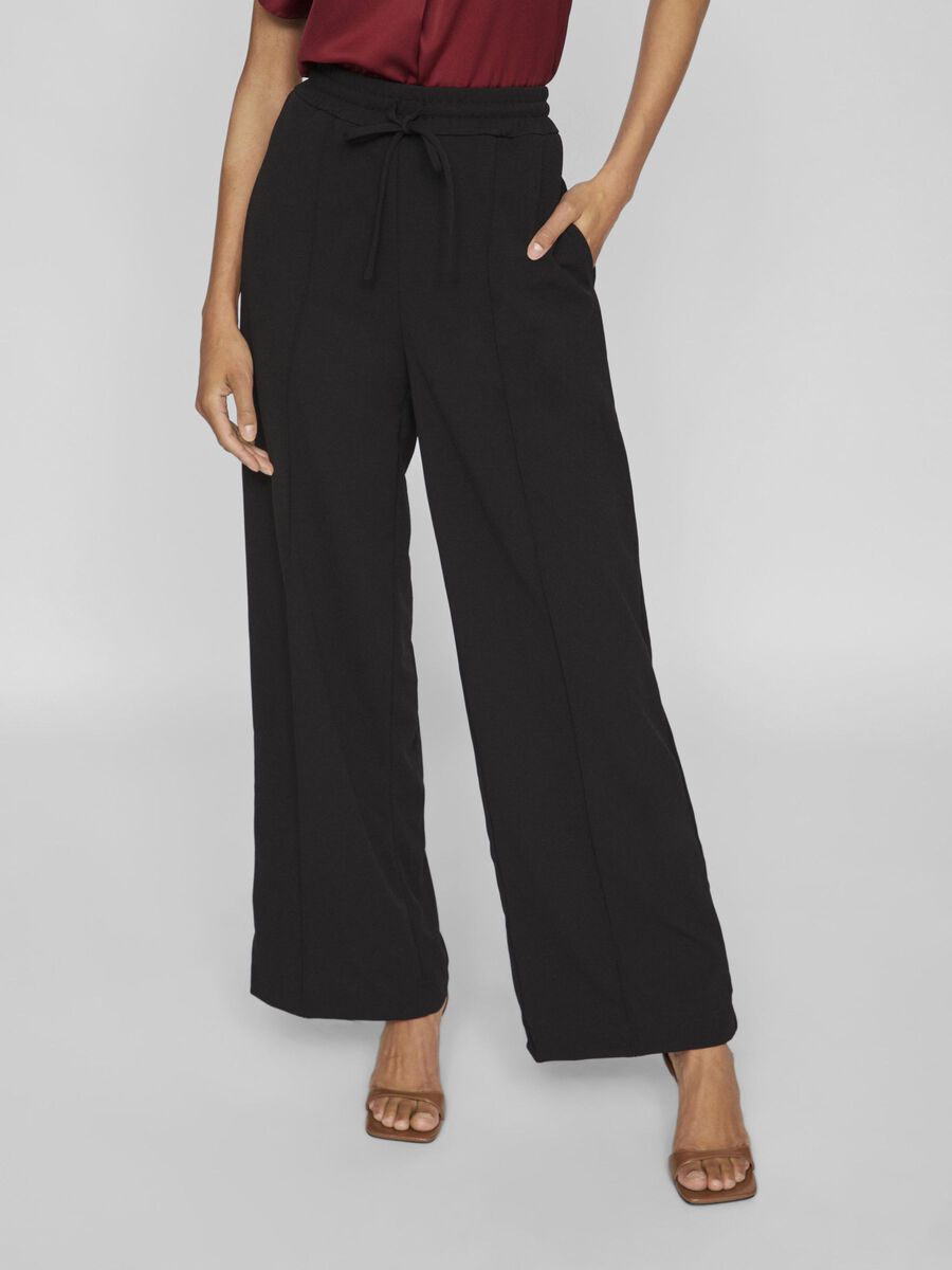 Luna Wide Leg Pants (Black Beauty)