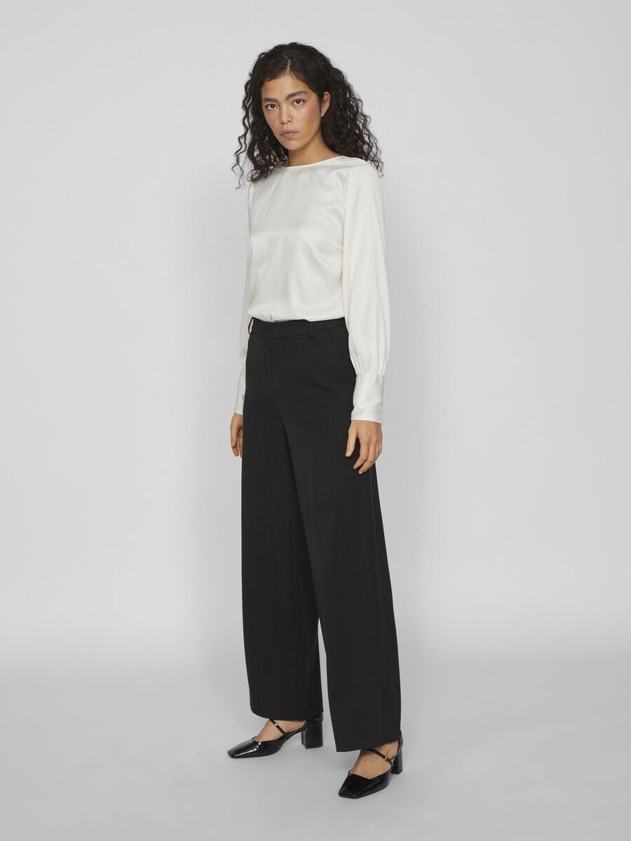 MARCA DRAPED BACK LONG SLEEVED TOP (BIRCH)