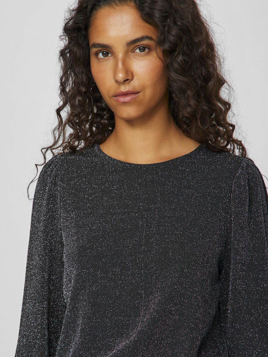 Leina Glitter Top (Black Beauty/Silver)
