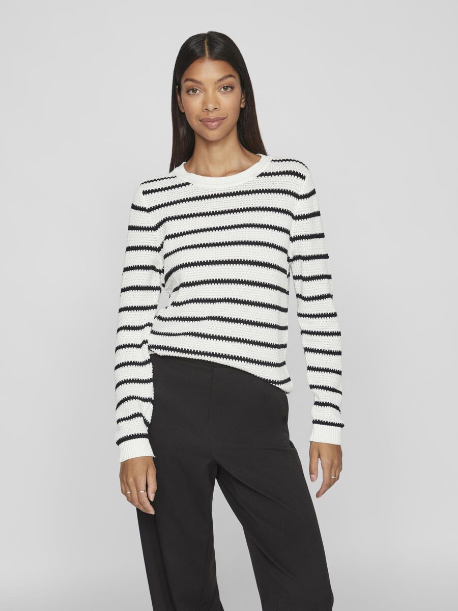Dalo Stripe Jumper (White/Black)
