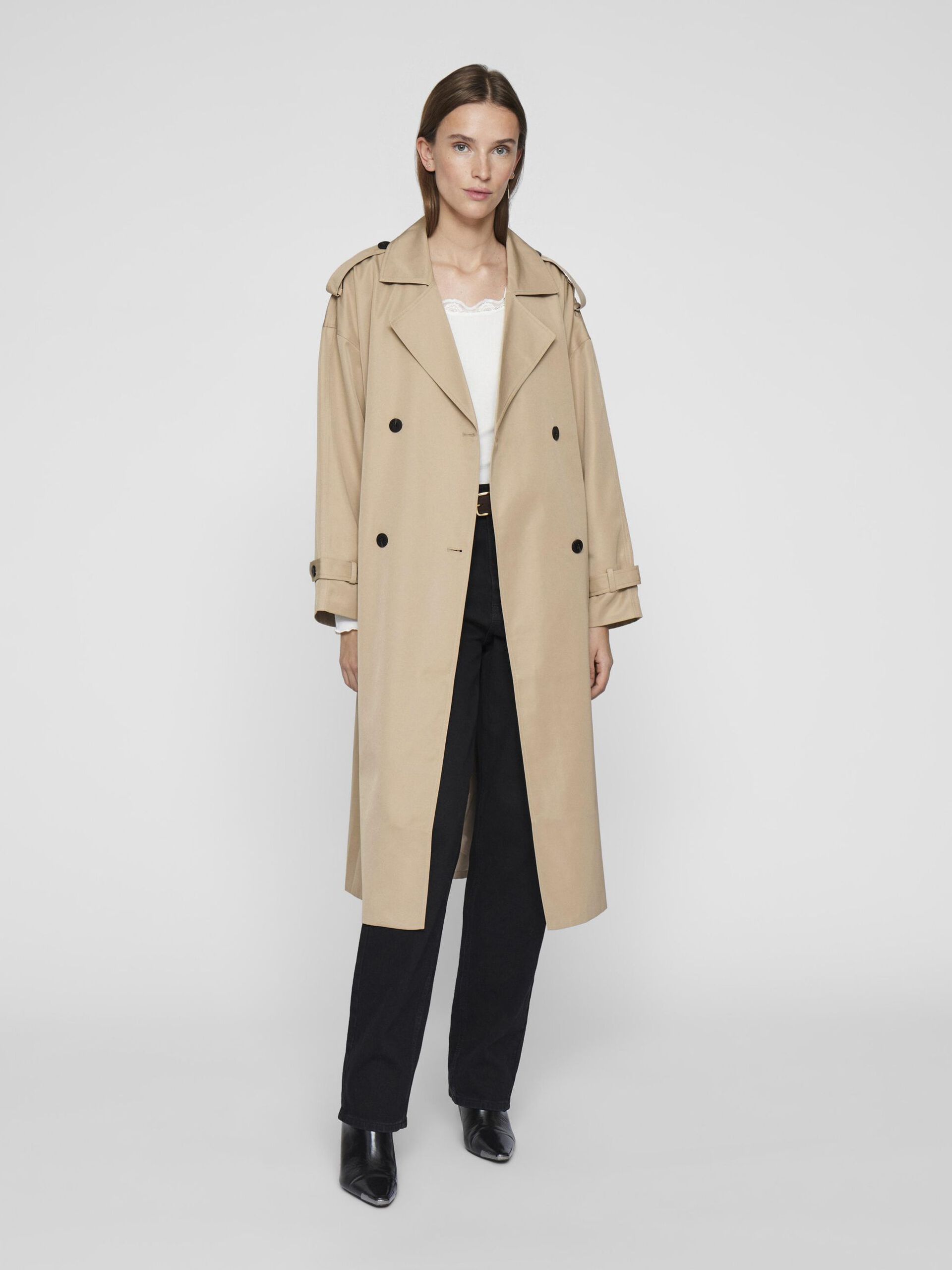 Adel Long Trench Coat (Savannah Tan)