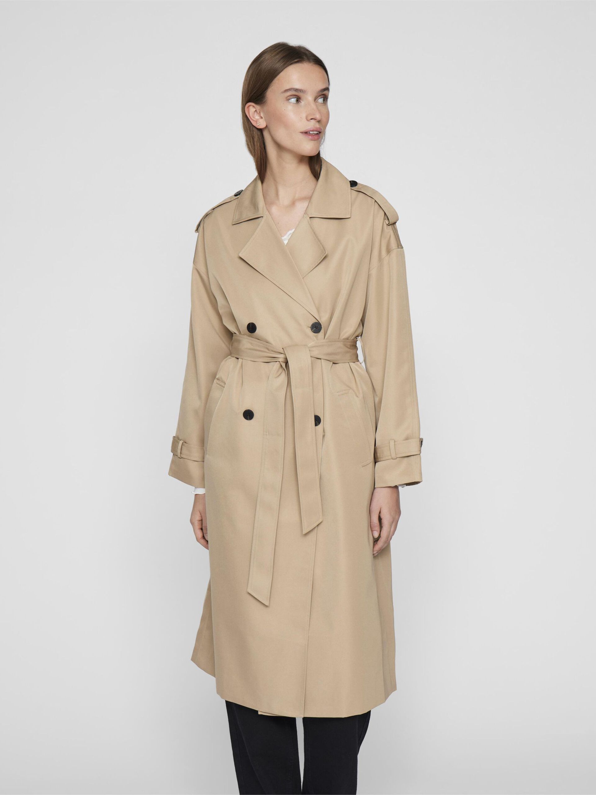 Adel Long Trench Coat (Savannah Tan)