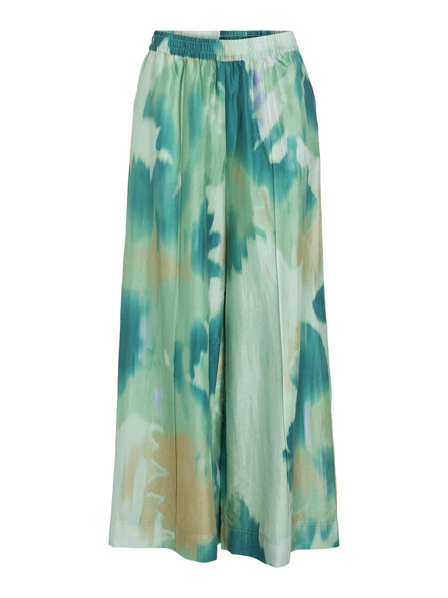 Roula Wide Leg Trousers (Hemlock/Multi)