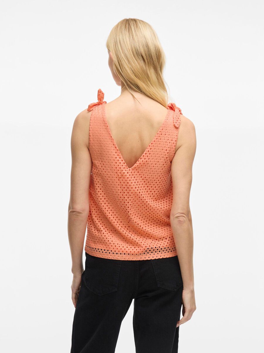 Veronica Sleeveless Top (Cadmium Orange)