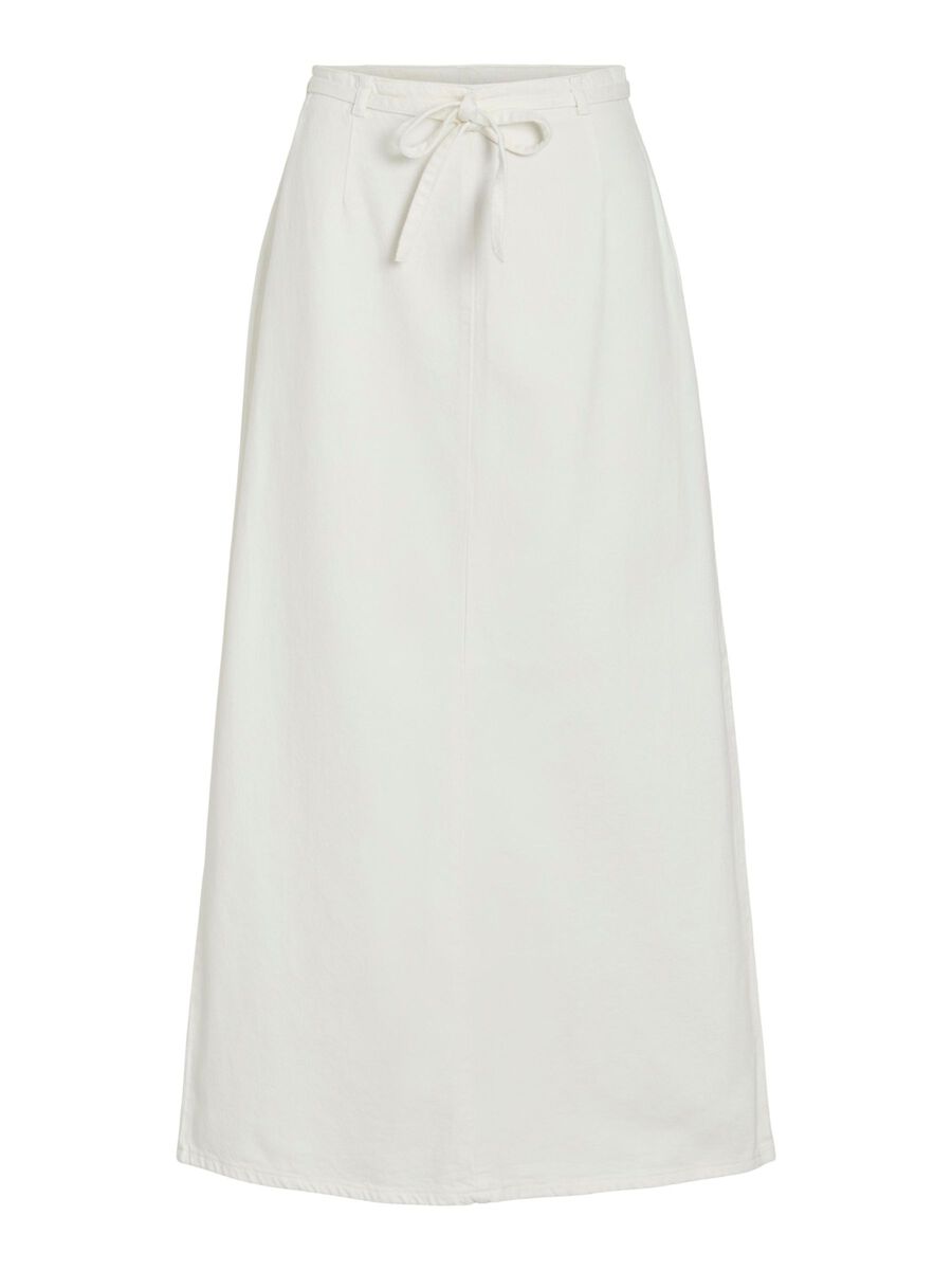 Paige Denim Maxi Skirt (White)