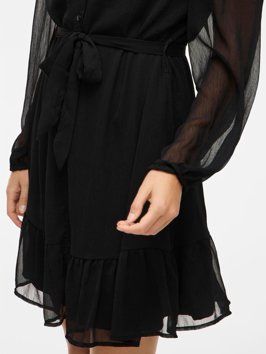 Allie Long Sleeve Mini Dress (Black Beauty)