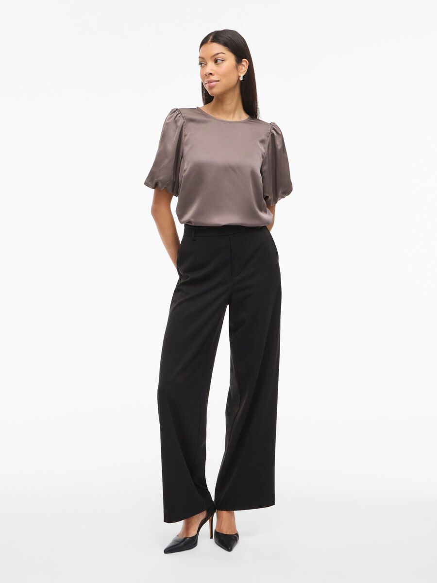 Vanessa Puff Sleeve Top (Falcon)