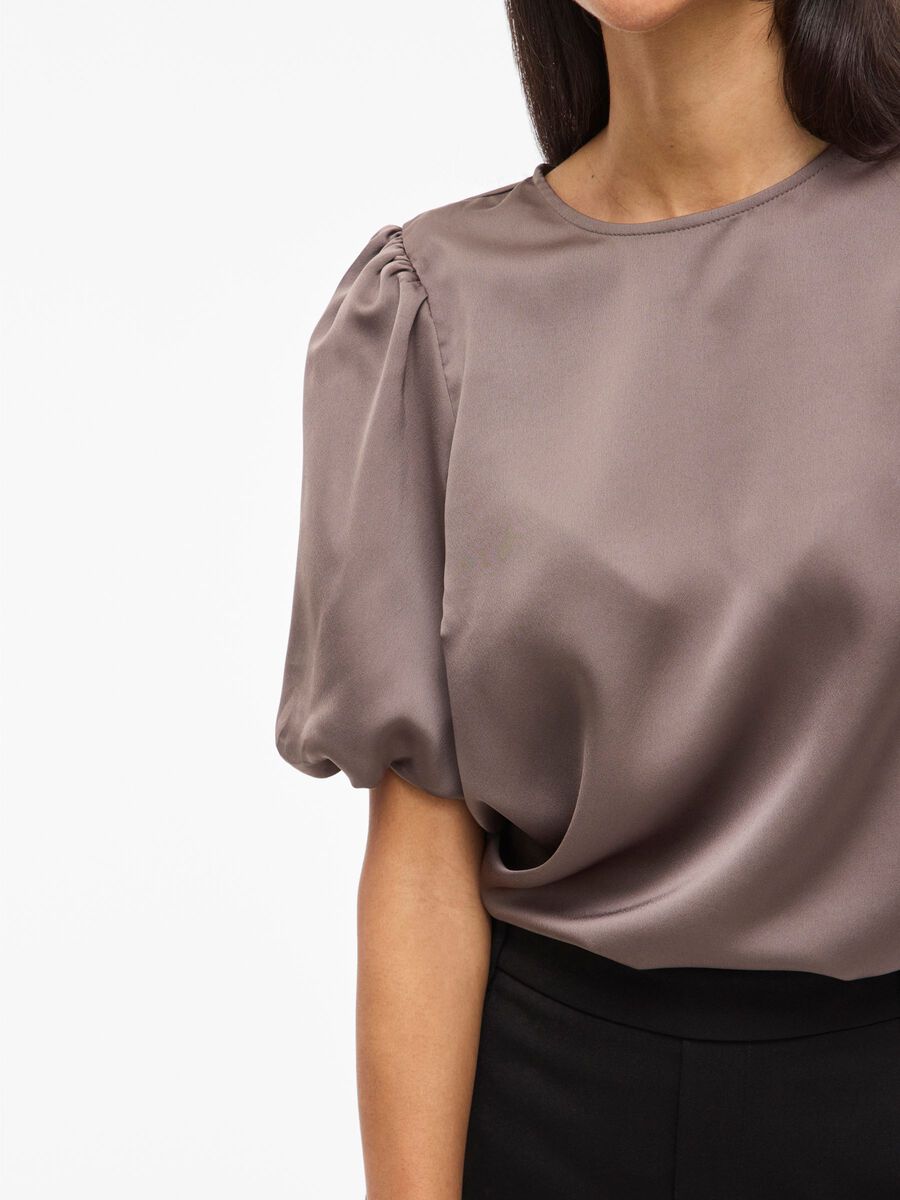 Vanessa Puff Sleeve Top (Falcon)