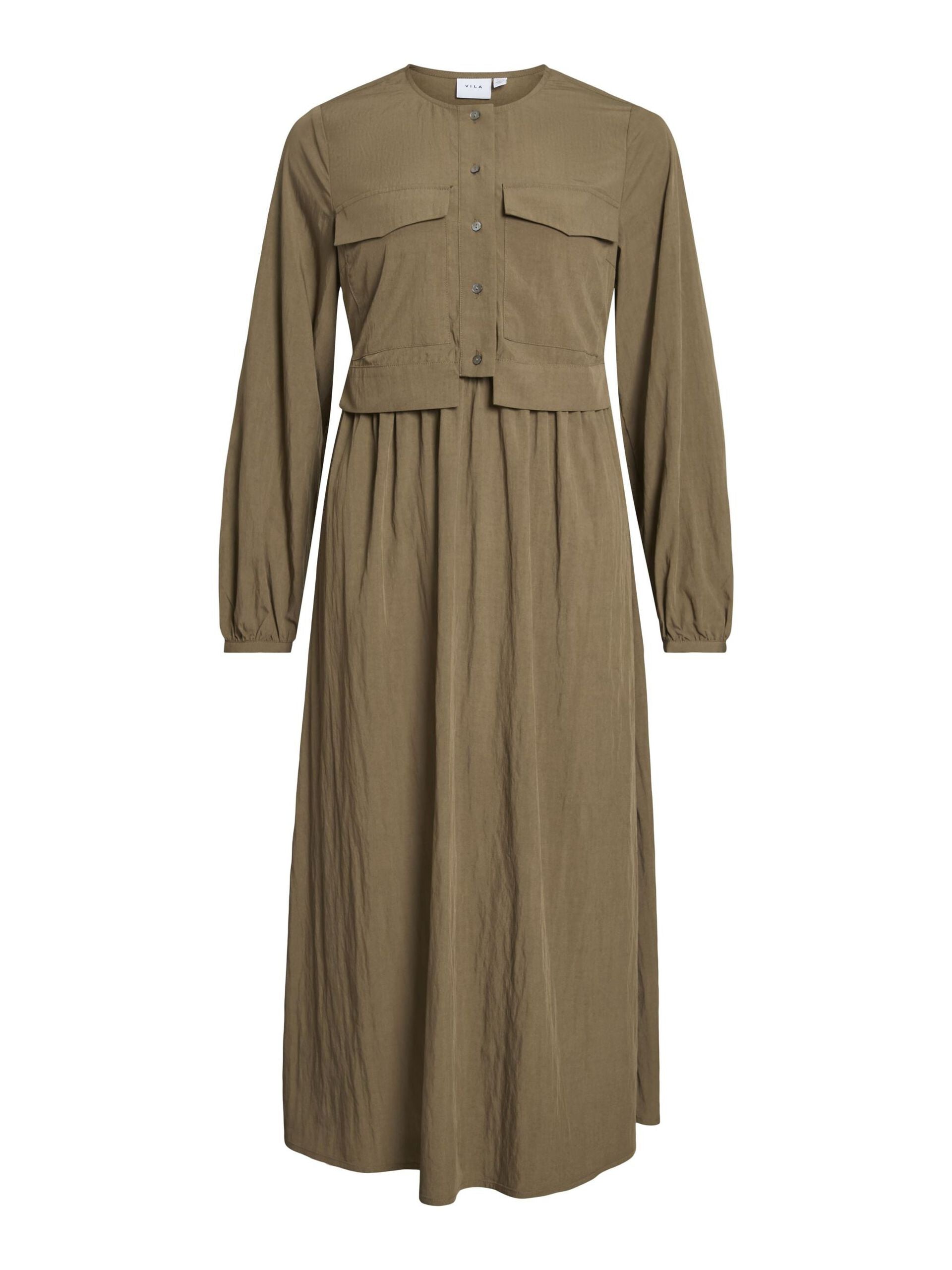 Selina Cargo Midi Dress (Ivy Green)