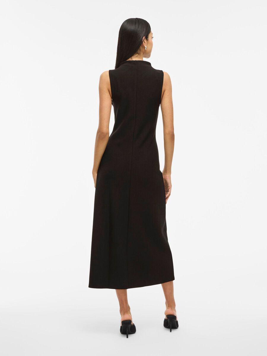 Anna Sleeveless Midi Dress (Black Beauty)