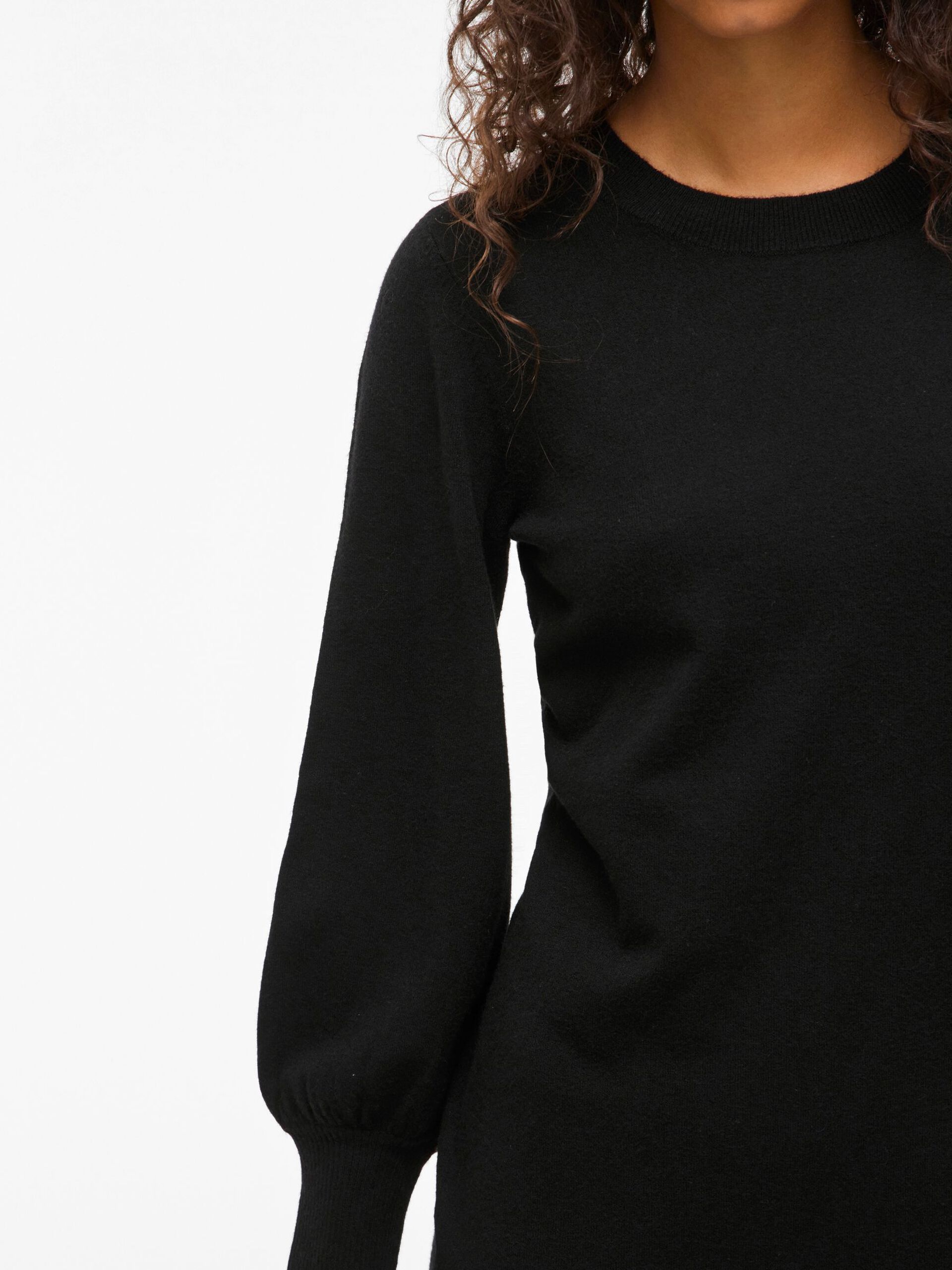 Kerry Long Sleeve Knit Dress (Black Beauty)
