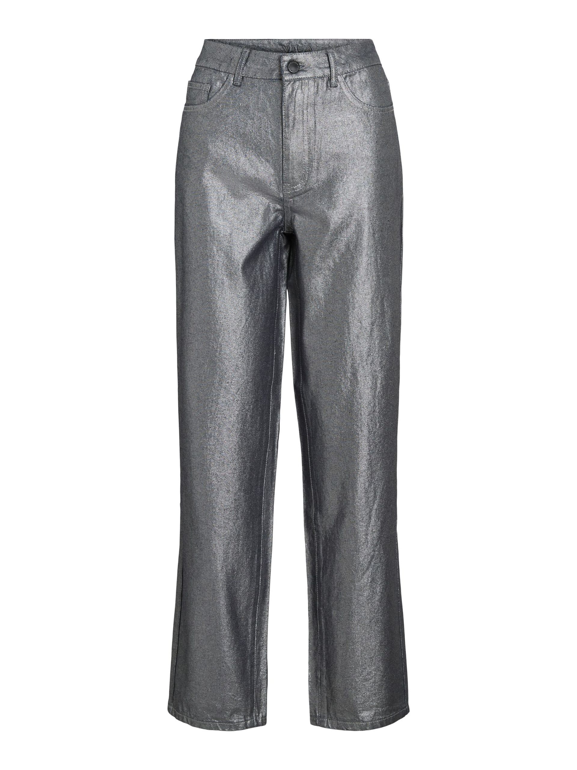Glenda Glitter Jeans (Dark Silver)