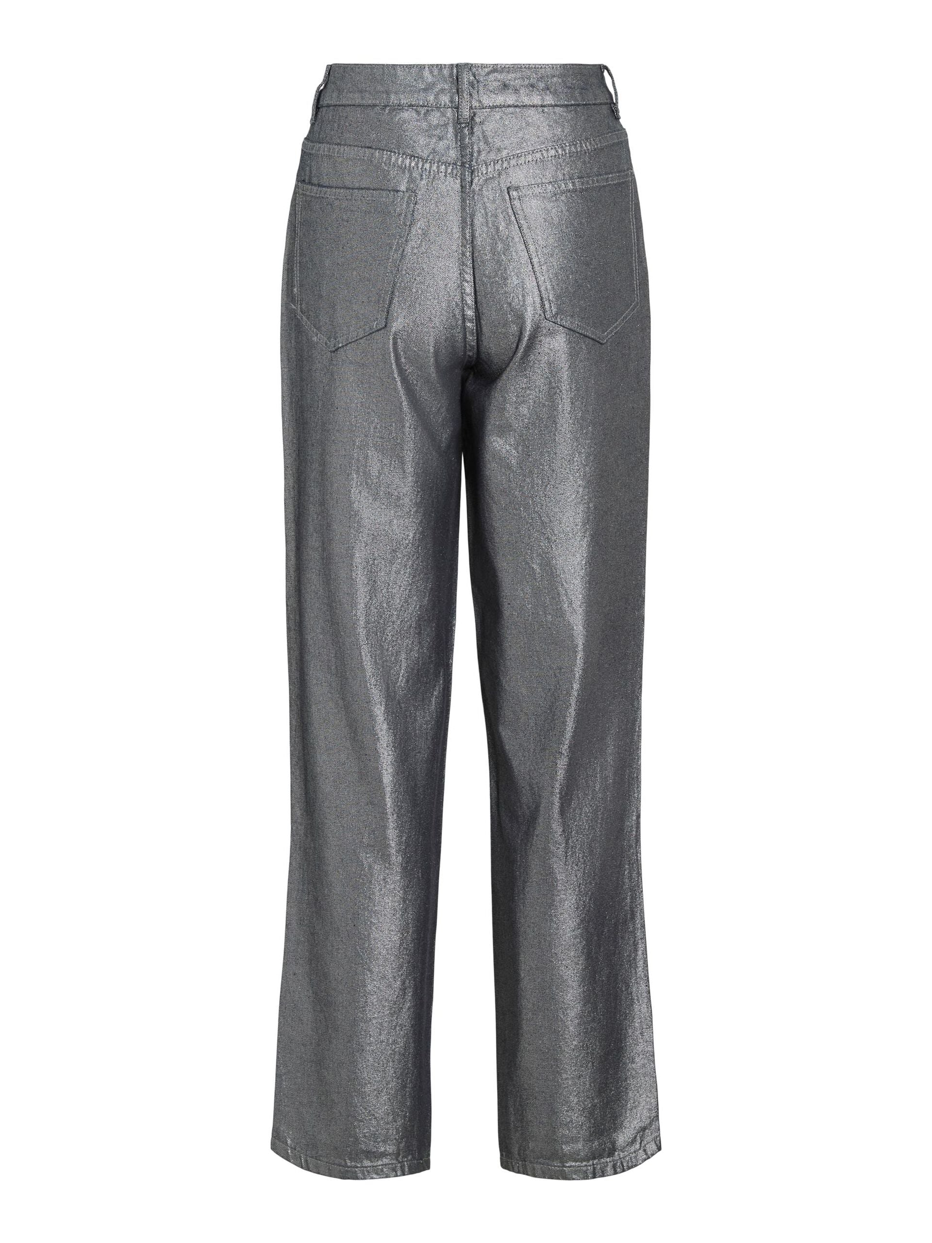 Glenda Glitter Jeans (Dark Silver)