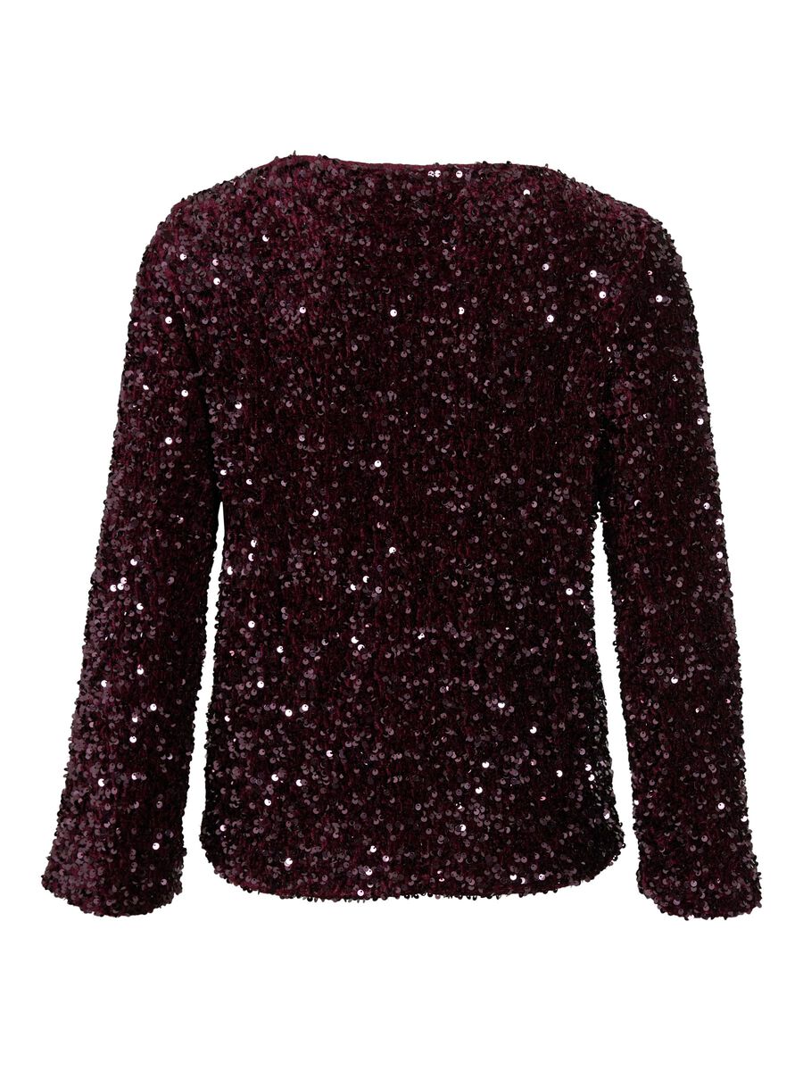 Violet Sequin Top (Fig)