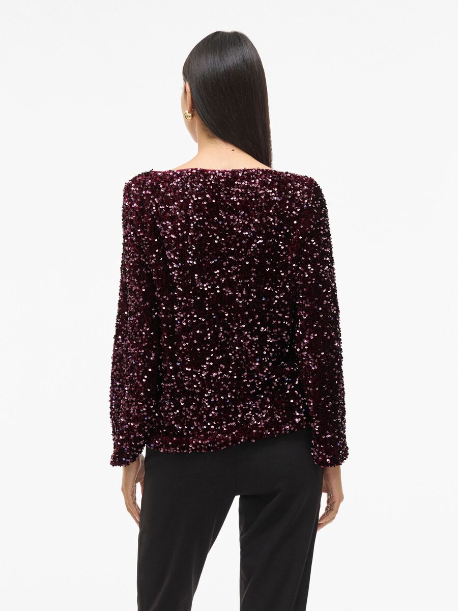 Violet Sequin Top (Fig)