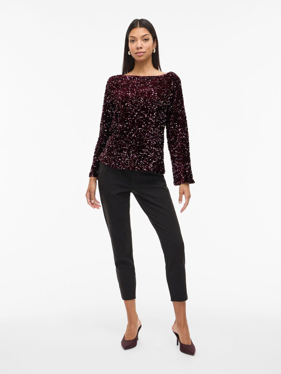 Violet Sequin Top (Fig)