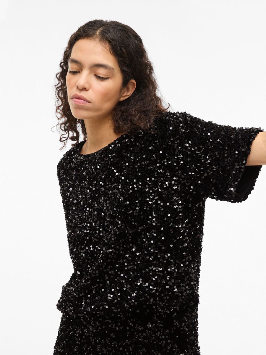 Fay Sequin Top (Black Beauty)