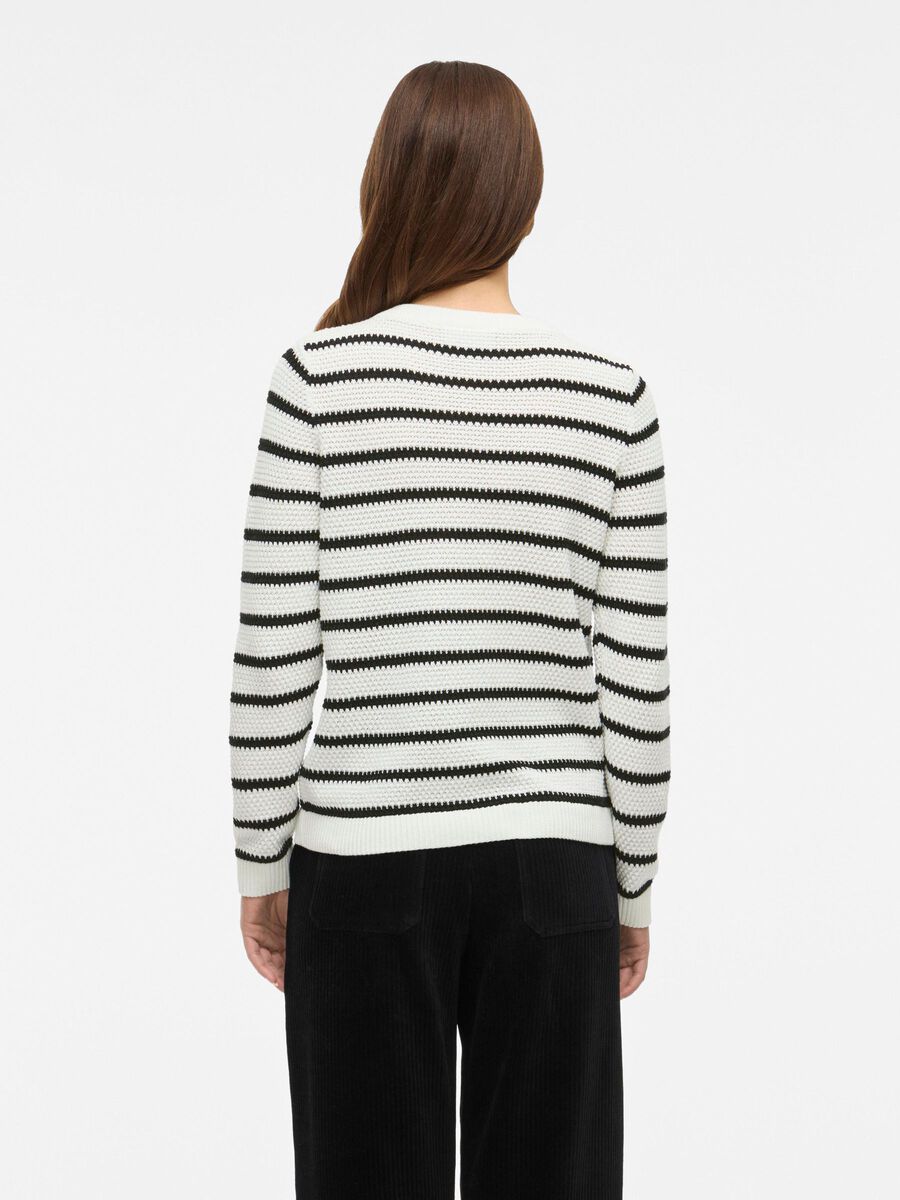 Dora Cardigan (White/Black)