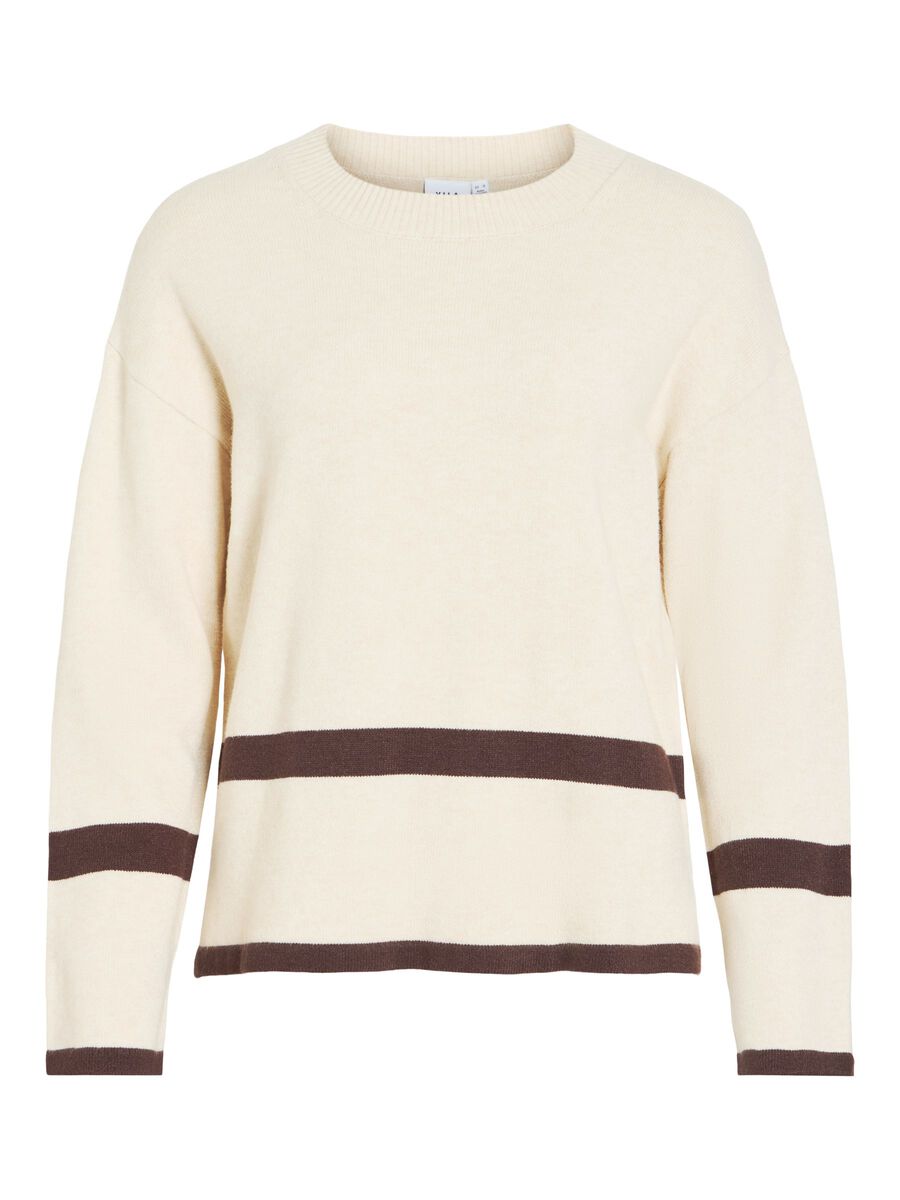 Sonia Oversized Jumper (Cream/Coffee Bean)