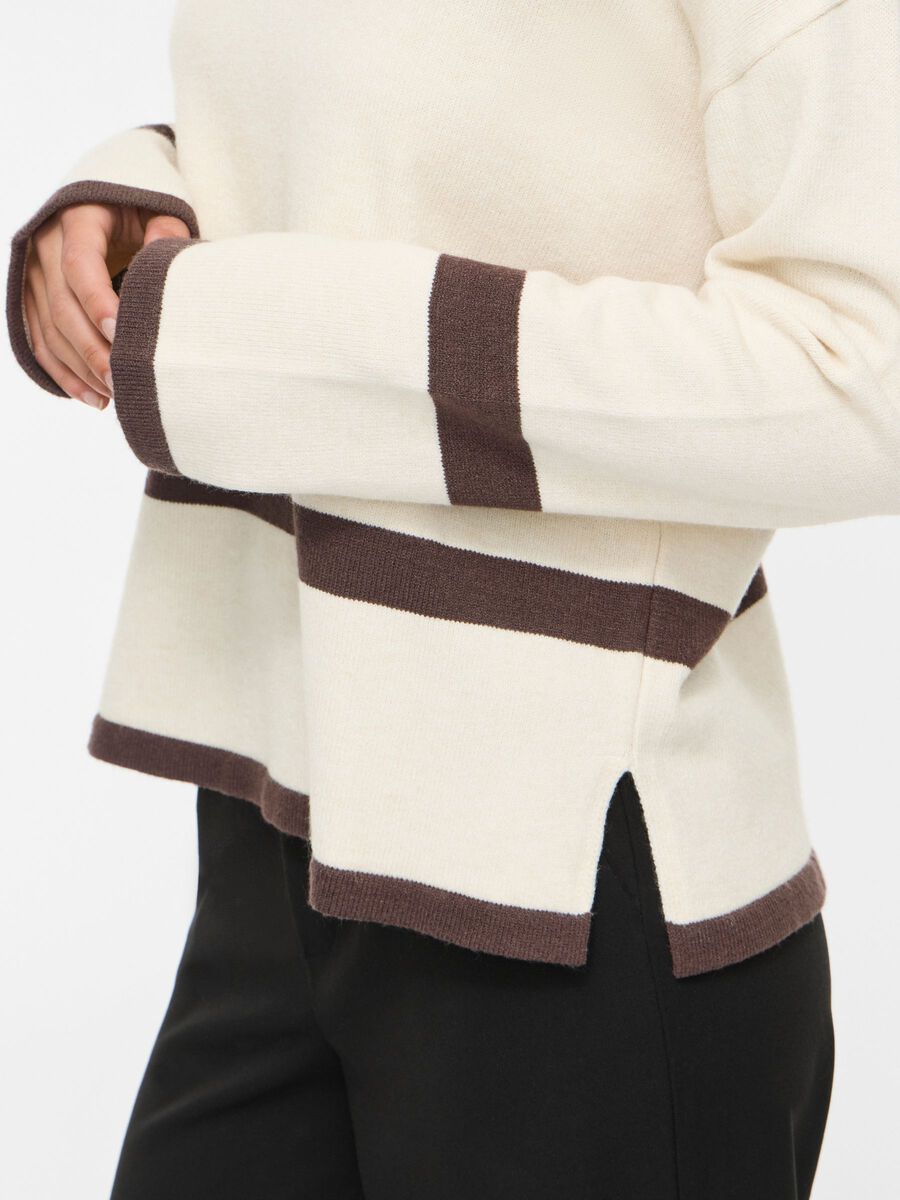 Sonia Oversized Jumper (Cream/Coffee Bean)