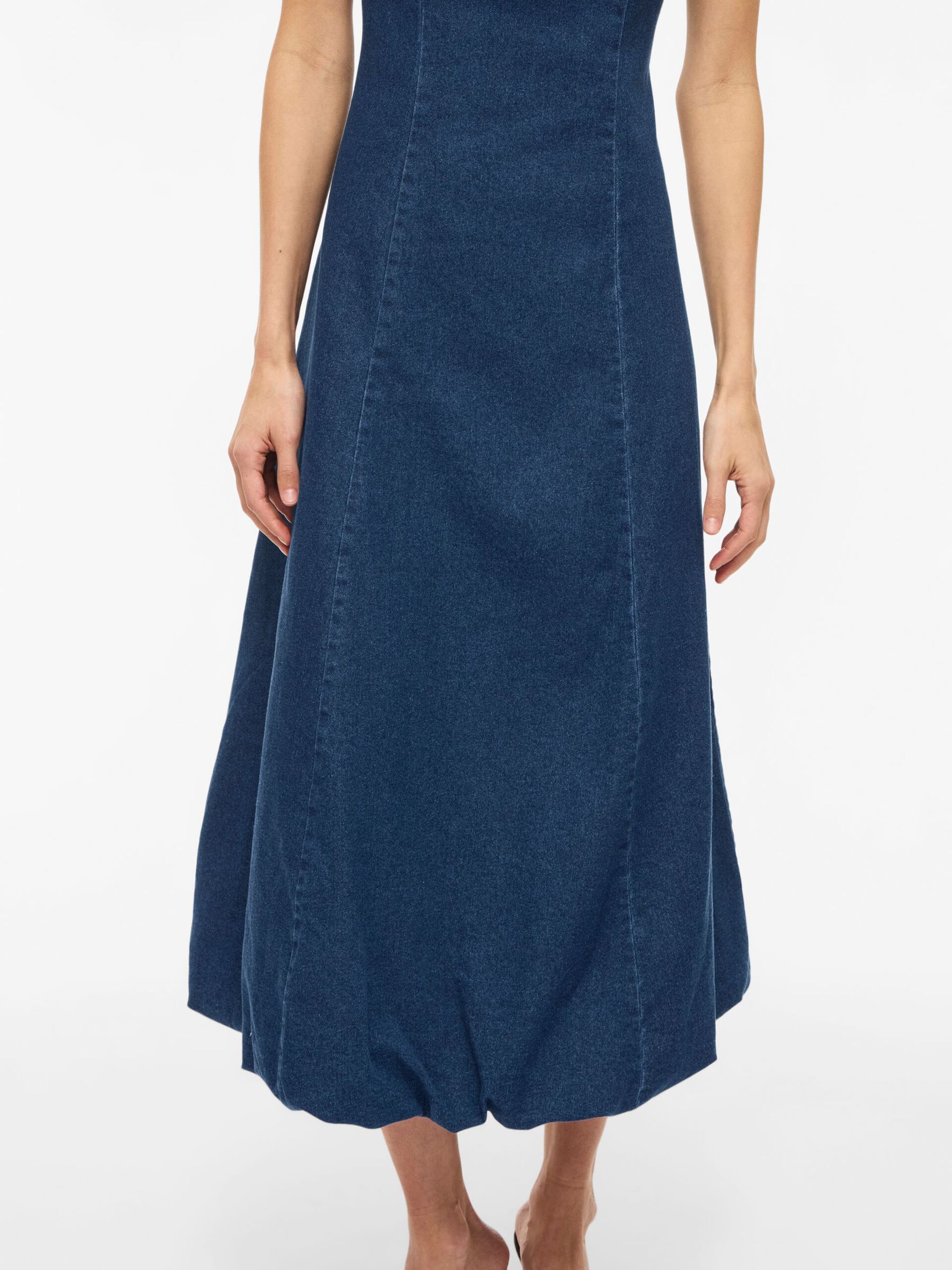 Amanda Denim Ankle Dress (Dark Blue Denim)