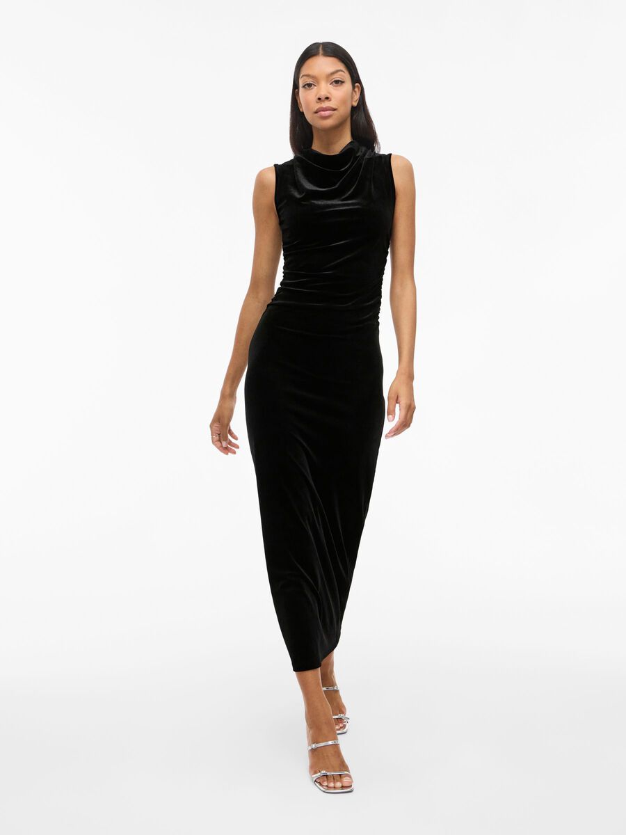 Valerie Sleeveless Maxi Dress (Black)
