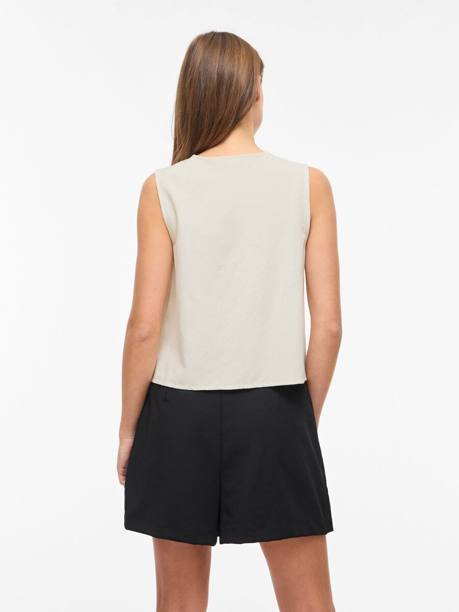 Polly Top (Cream/Black)