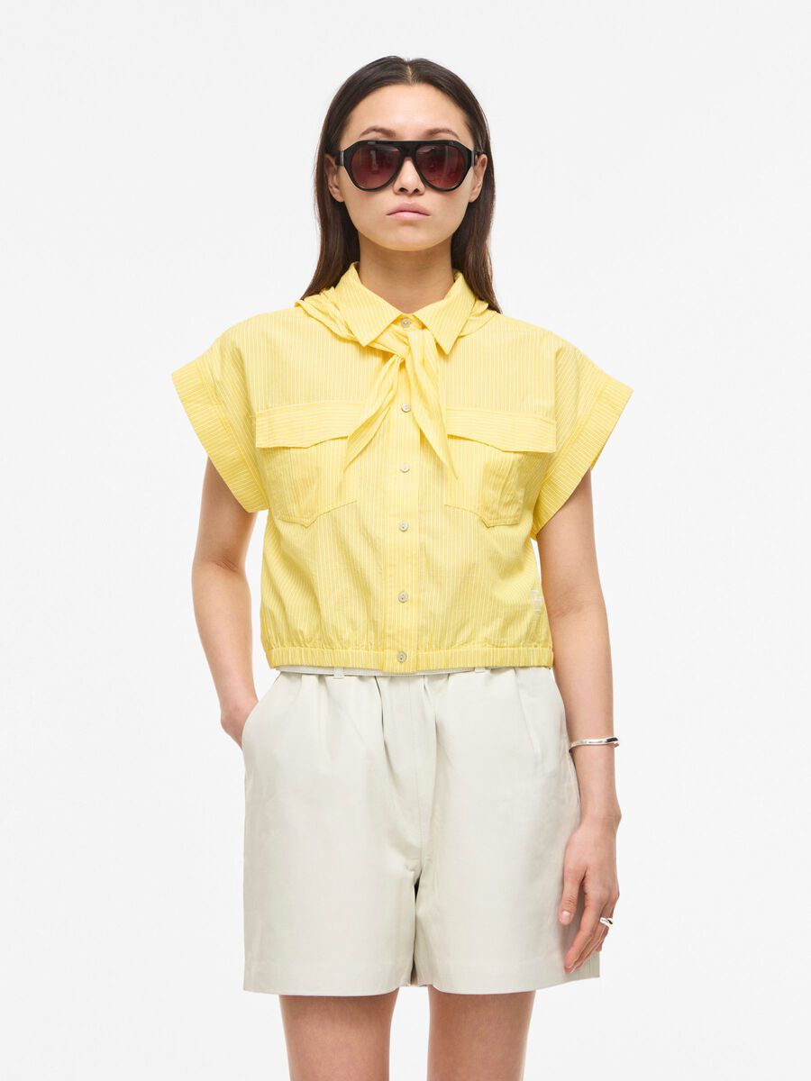 Veda Sleeveless Shirt (Freesia/Cloud Dancer)