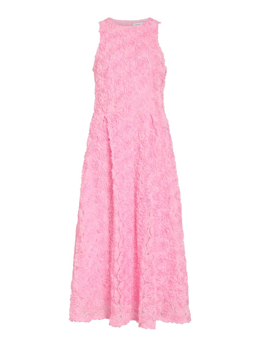 Gloria Midi Dress (Bonbon Pink)
