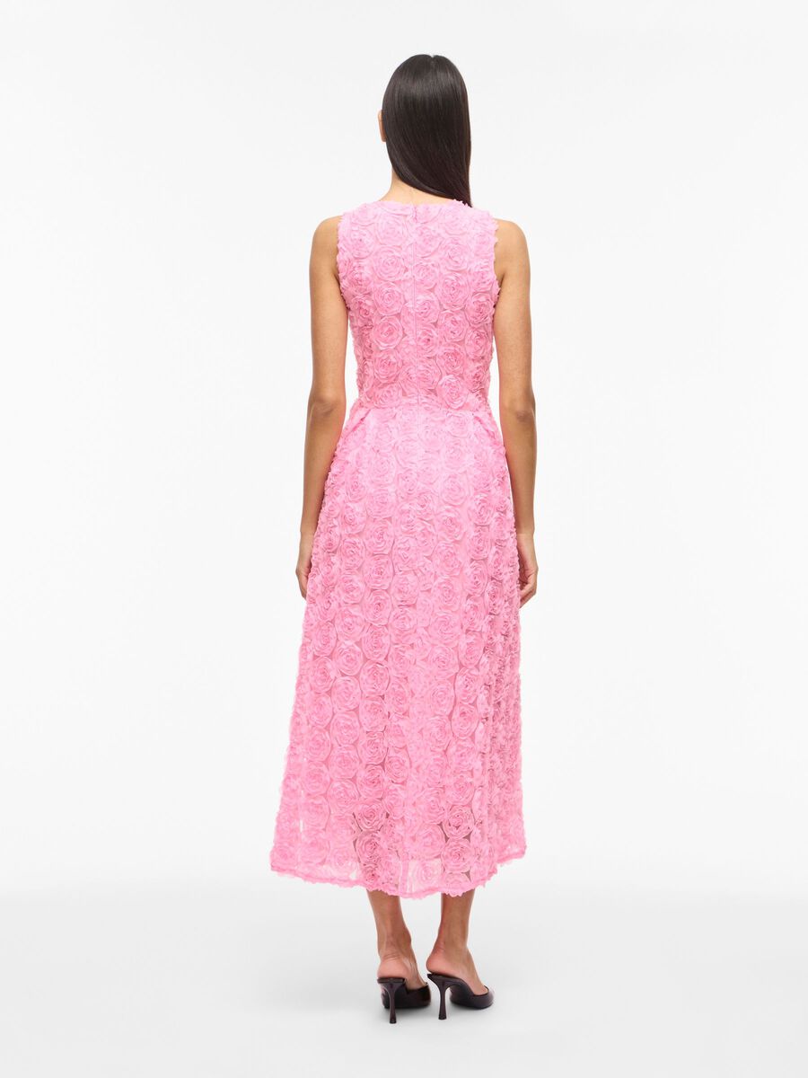 Gloria Midi Dress (Bonbon Pink)