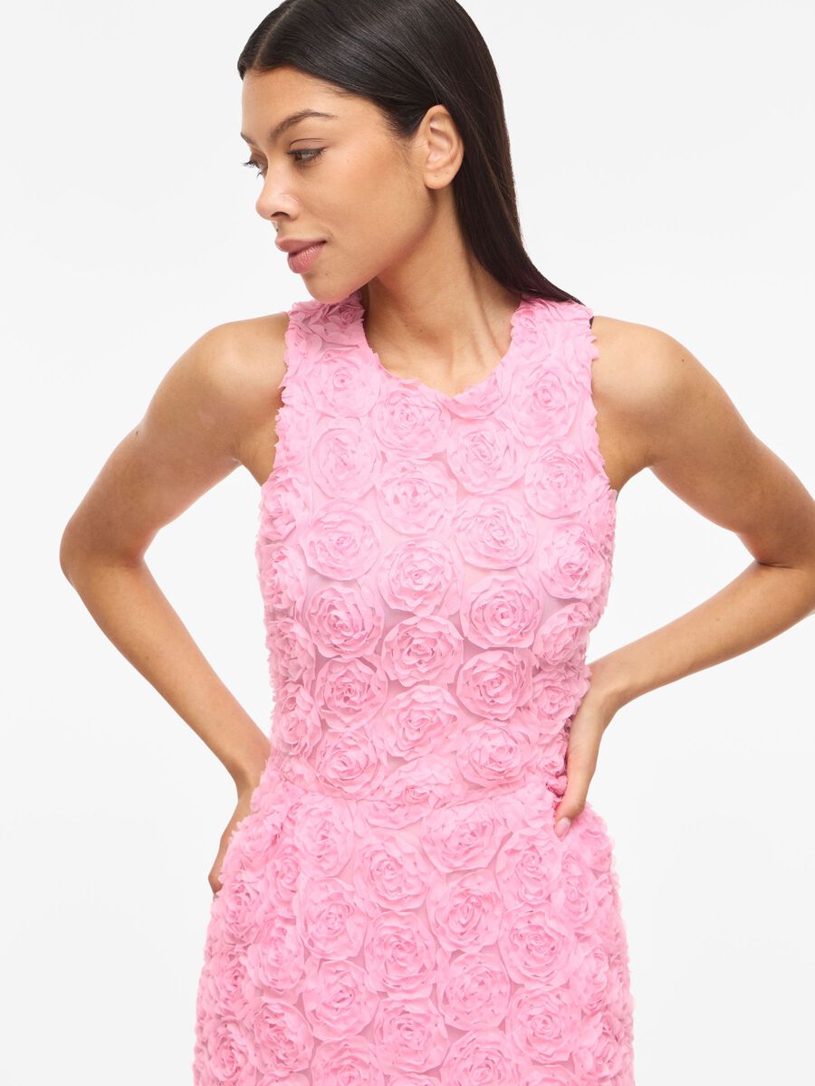 Gloria Midi Dress (Bonbon Pink)