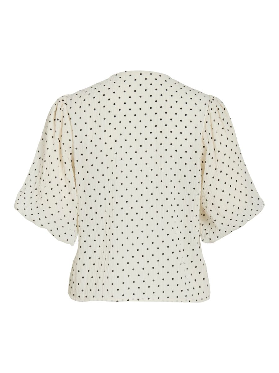 Emma Blouse (Cloud Dancer/Black Dots)
