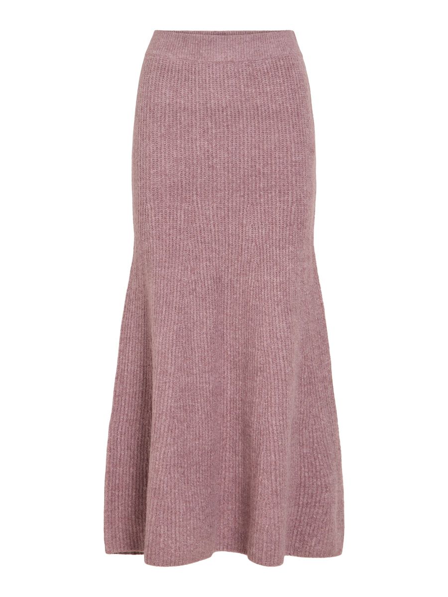 Vicki Knitted Midi Skirt (Nostalgia Rose)