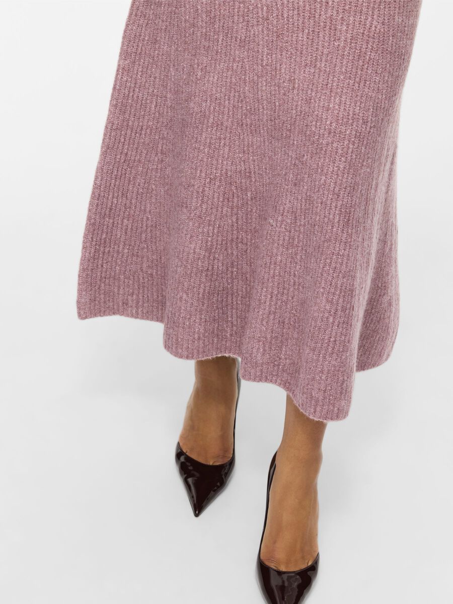 Vicki Knitted Midi Skirt (Nostalgia Rose)