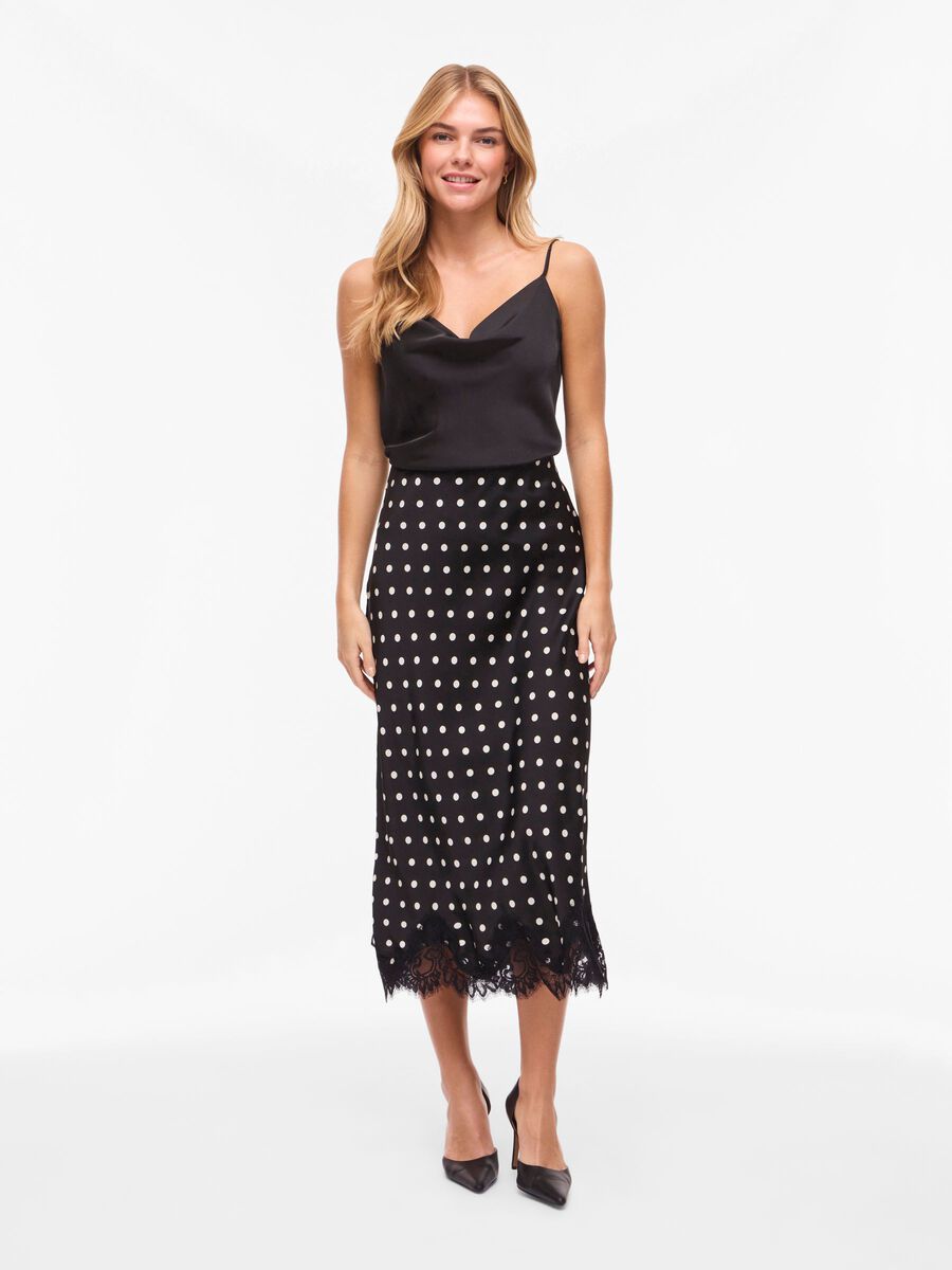 Dale Ankle Skirt (Black/White)